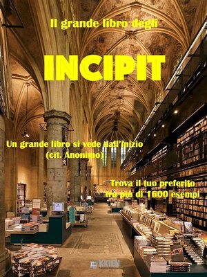 cover image of Il grande libro degli incipit